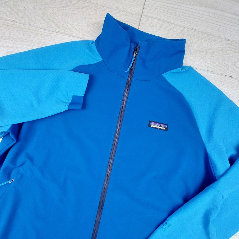 Patagonia R1 CrossStrata Jacket Mens XL Blue Full Zip‎ Technical Midlayer 85445